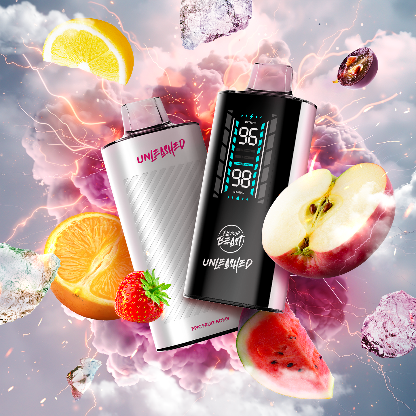 Flavour Beast Unleashed 20K Epic Fruit Bomb Iced 20mg disposable (Provincial)