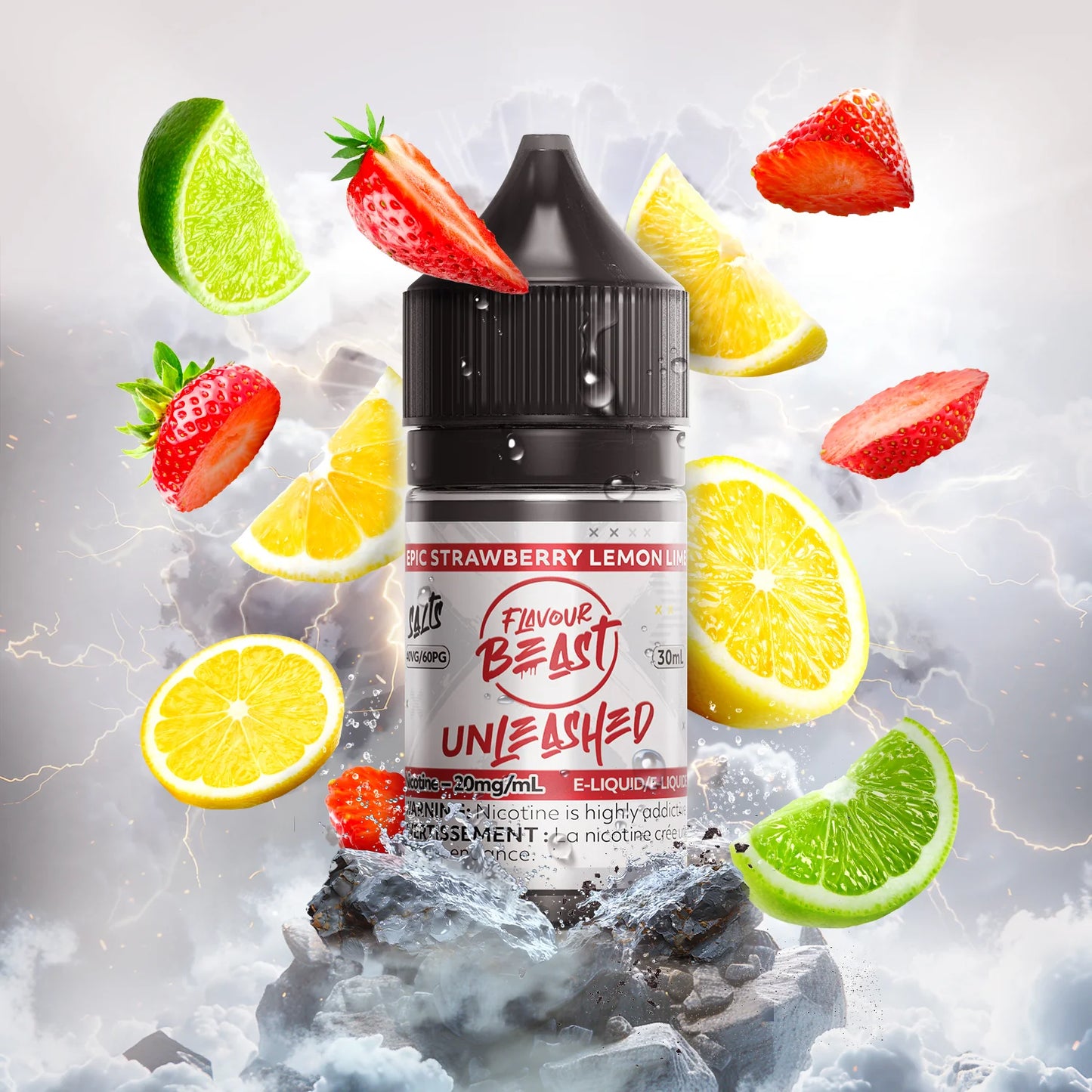 Flavour Beast E-liquid Unleashed Epic Strawberry Lemon Lime 20mg/30ml (Provincial)