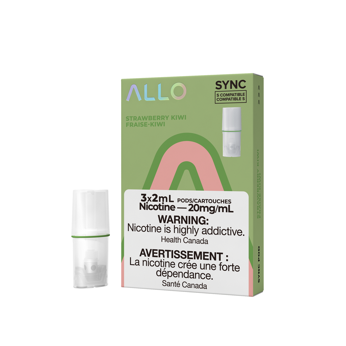 Allo Sync Strawberry Kiwi 20mg Pods (Provincial)