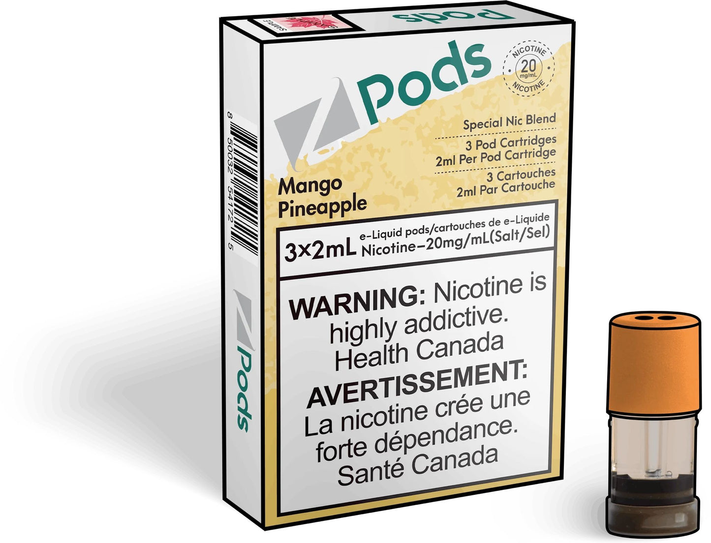 Zpods Mango Pineapple 20mg (Provincial)