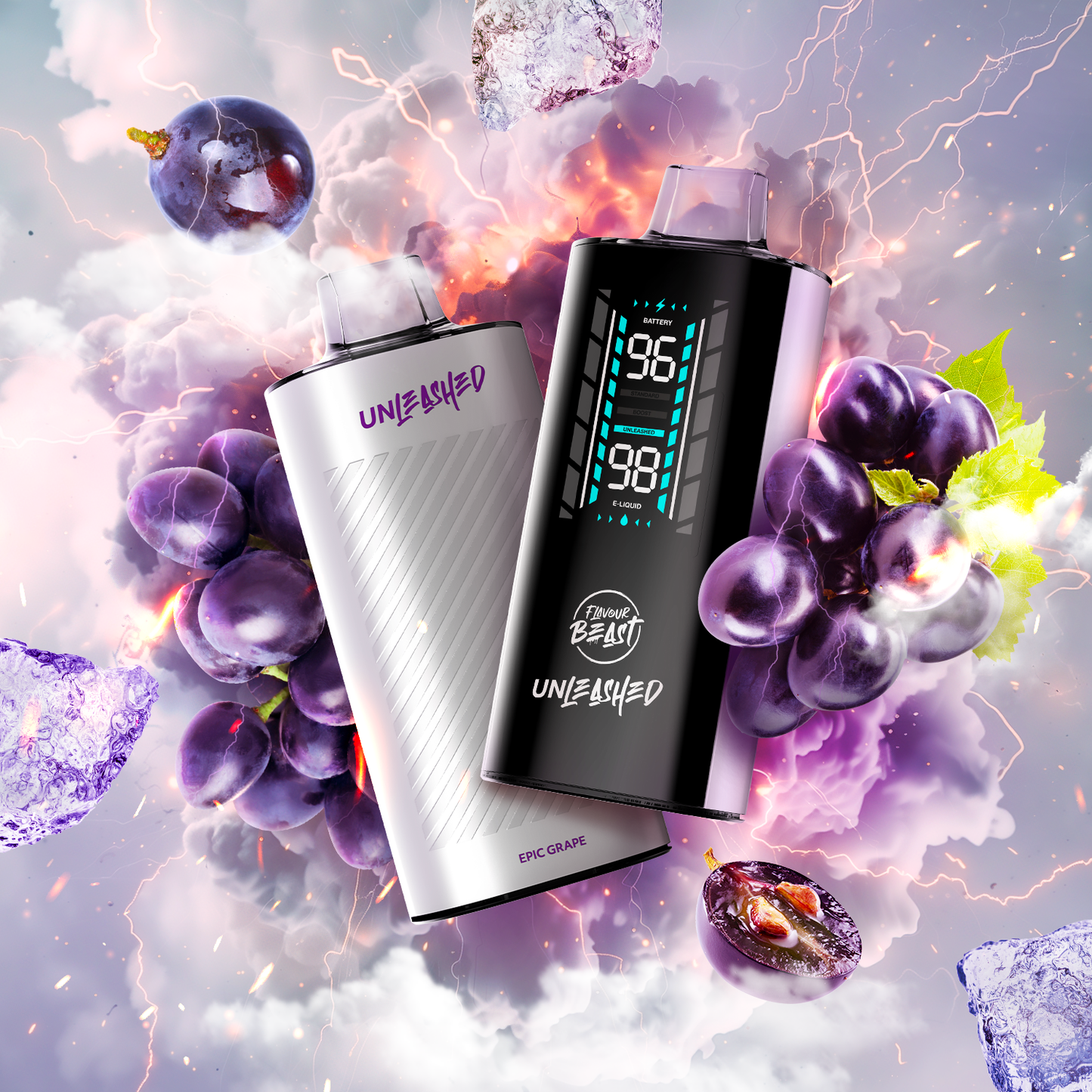 Flavour Beast Unleashed 20K Epic Grape Iced 20mg disposable (Provincial)