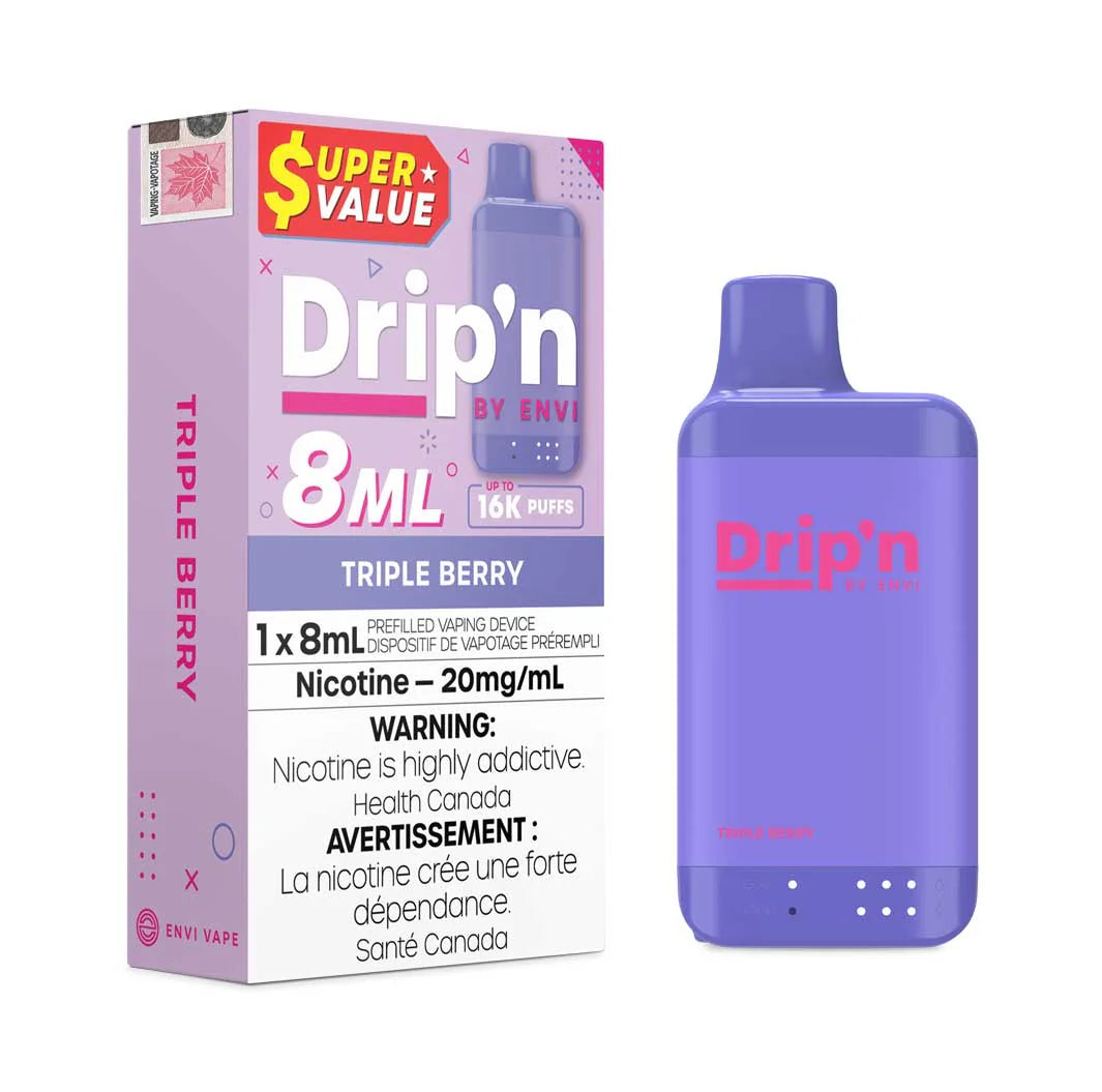 Drip’n 16k Triple Berry 20mg/ml disposable (Provincial)