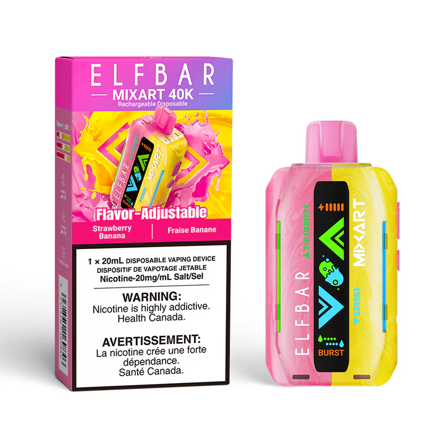 Elf bar 40k Mixart Strawberry Banana 20mg/ml disposable (Provincial)