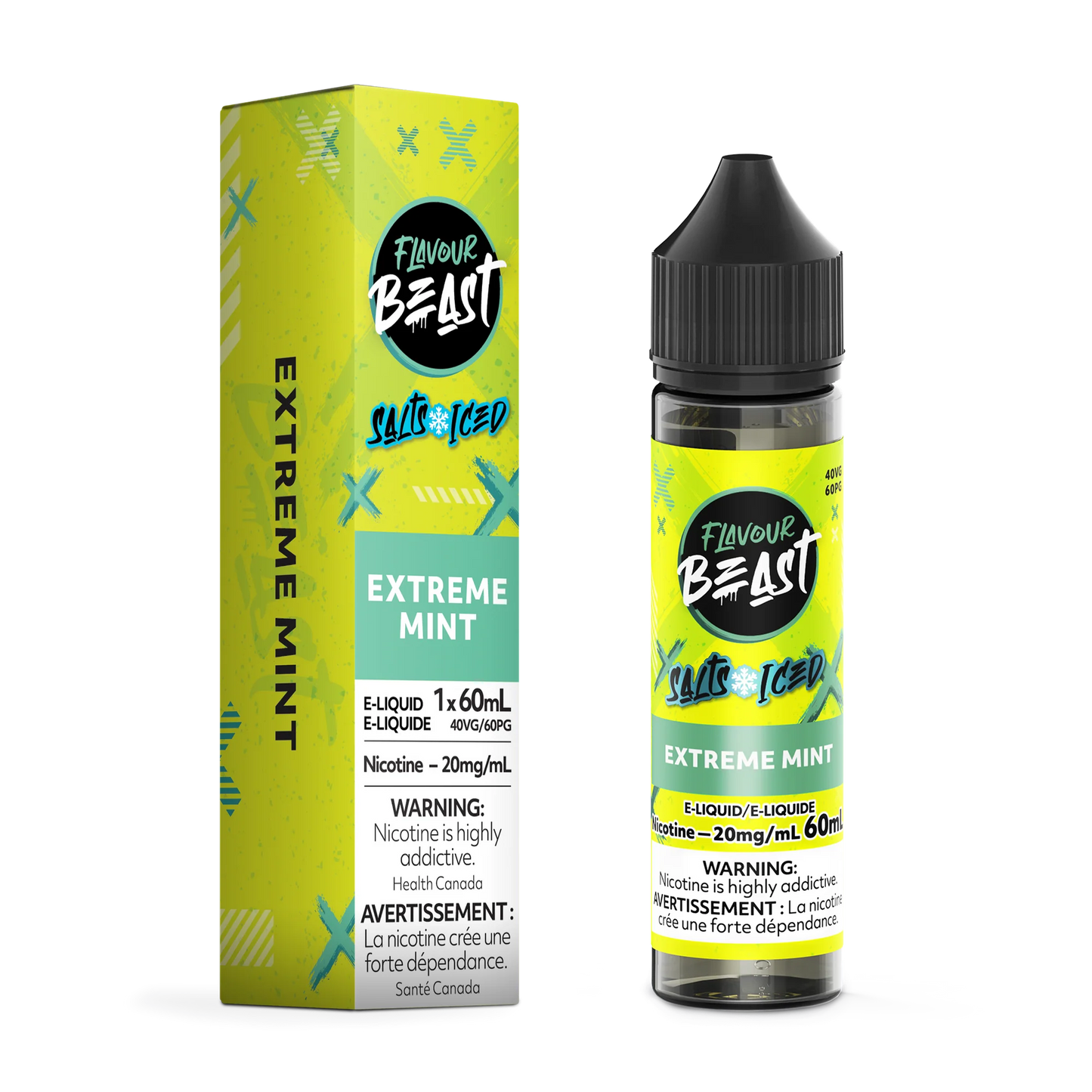 Flavour Beast E-liquid Extreme Mint Iced 20mg - 60ml (Provincial)