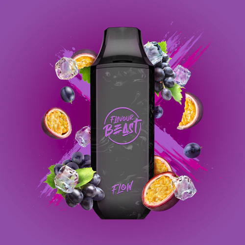 Flavour beast flow 4000 Groovy grape passionfruit iced 20mg/mL disposable (Provincial)