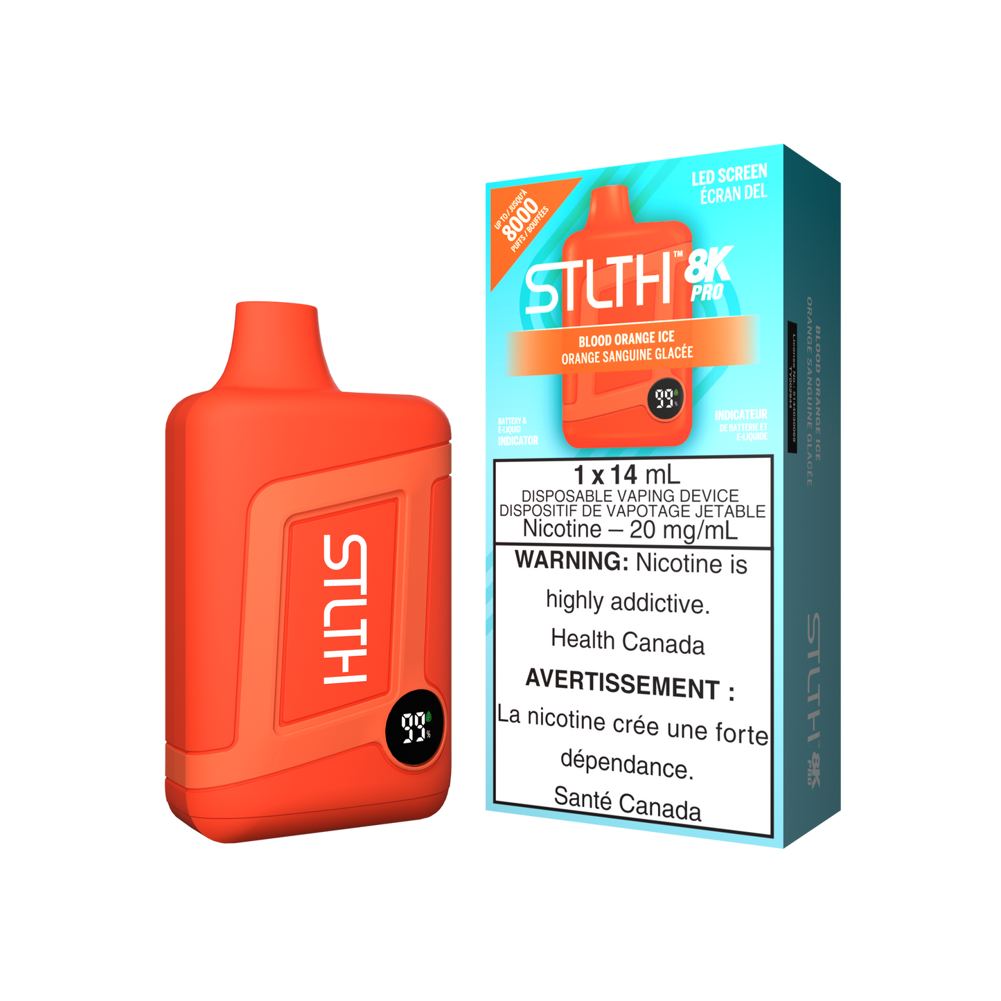 Stlth 8kPro Blood Orange Ice 20mg/ml disposable (Provincial)