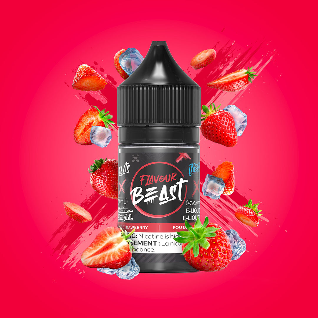 Flavour Beast E-Liquid Sic Strawberry Iced 10mg - 30ml (Provincial)