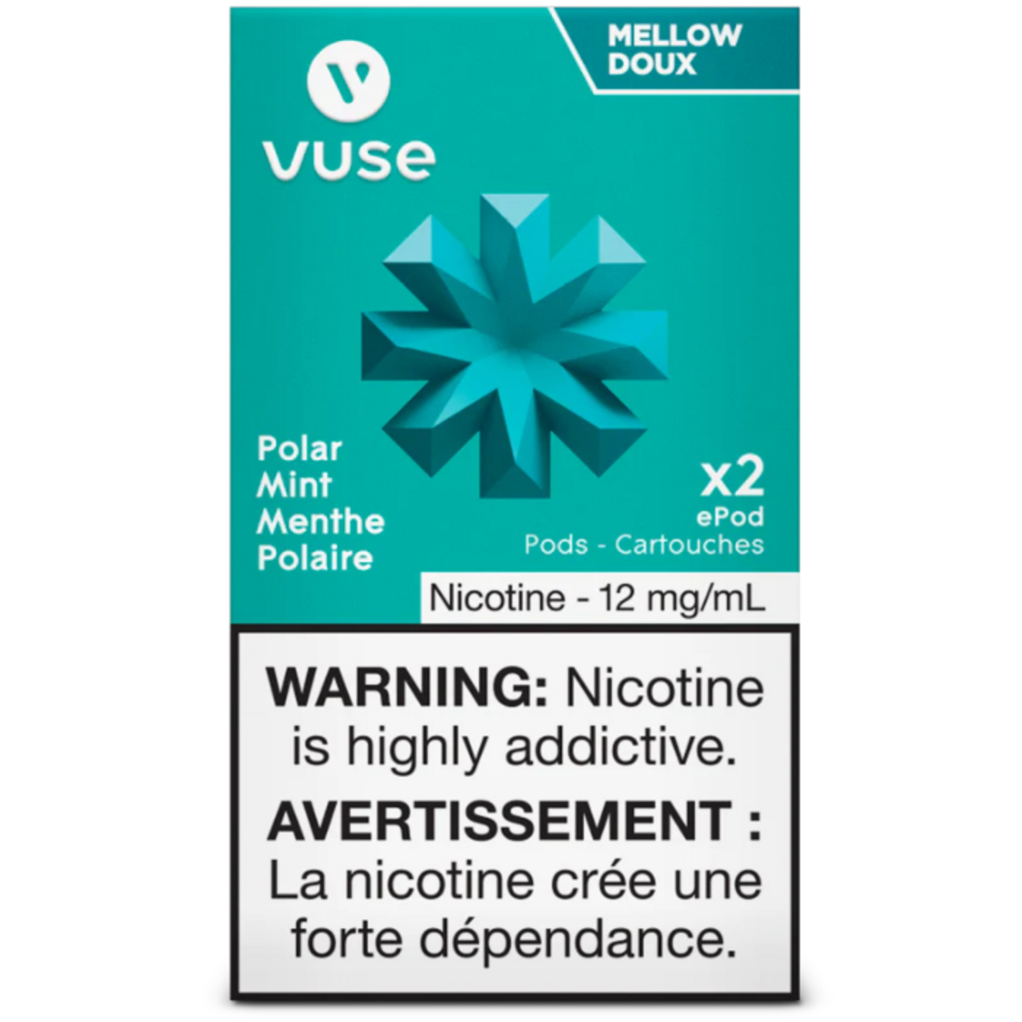 Vuse epod polar mint 12mg X2 (Provincial Tax)
