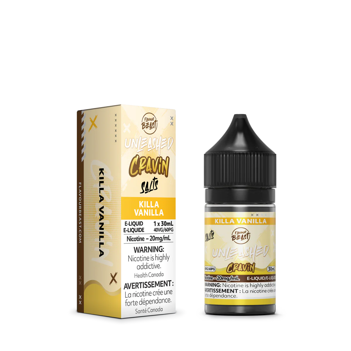 Flavour Beast E-liquid Unleashed Cravin Epic Killa Vanilla 20mg/30ml (Provincial)