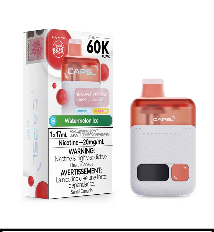 Capsl 60k Watermelon Ice 20mg/ml Disposable (Provincial)