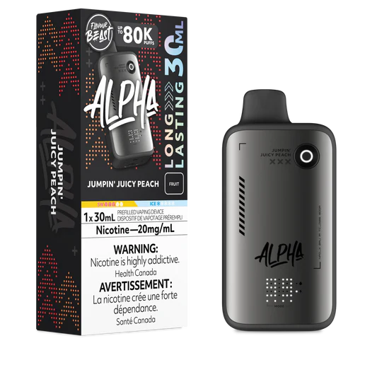 Flavour Beast Alpha 80k Jumpin’ Juicy Peach 20mg/30mL Disposable (Provincial)