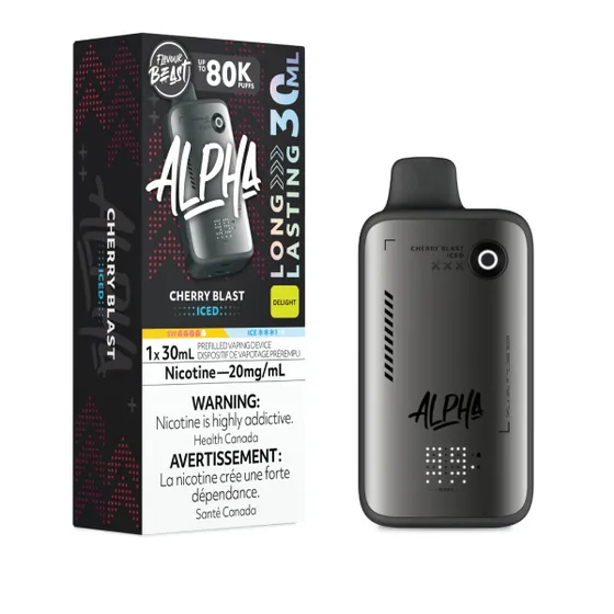Flavour Beast Alpha 80k Cherry Blast Iced 20mg/30mL Disposable (Provincial)