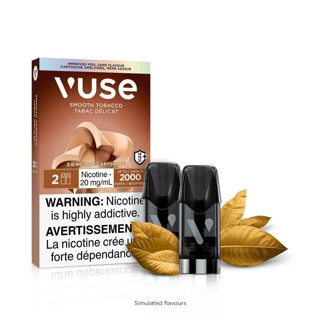 Vuse ePod Smooth Tobacco 12mg X2 (Provincial Tax)