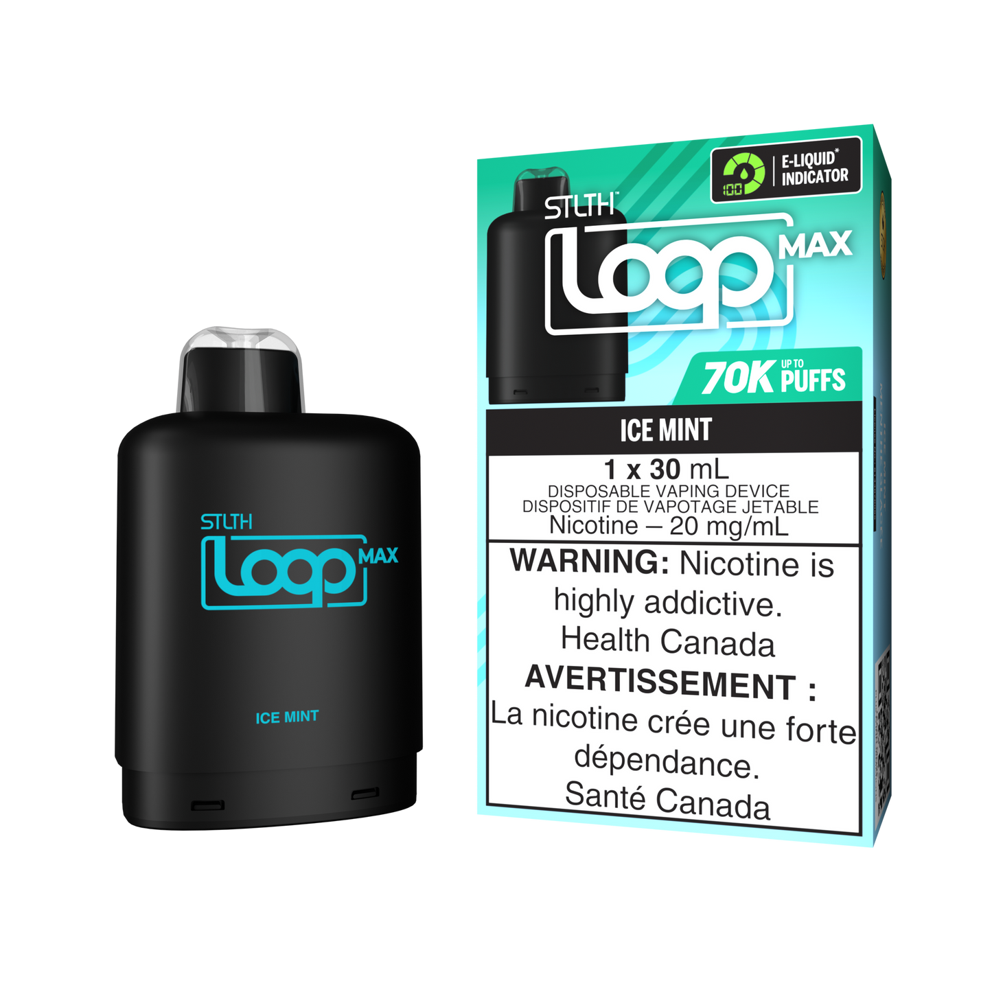 Stlth Loop Pod 70K Ice Mint 20mg - 30ml (Provincial)