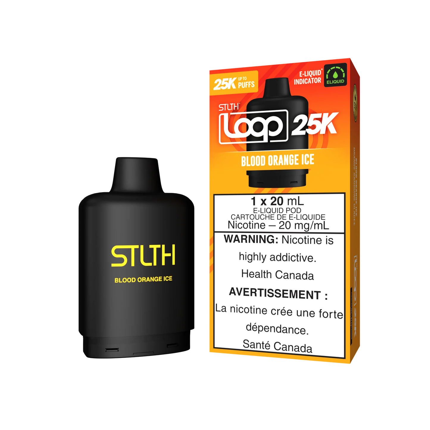 Stlth Loop Pod 25K Blood Orange Ice 20mg - 20ml (Provincial)
