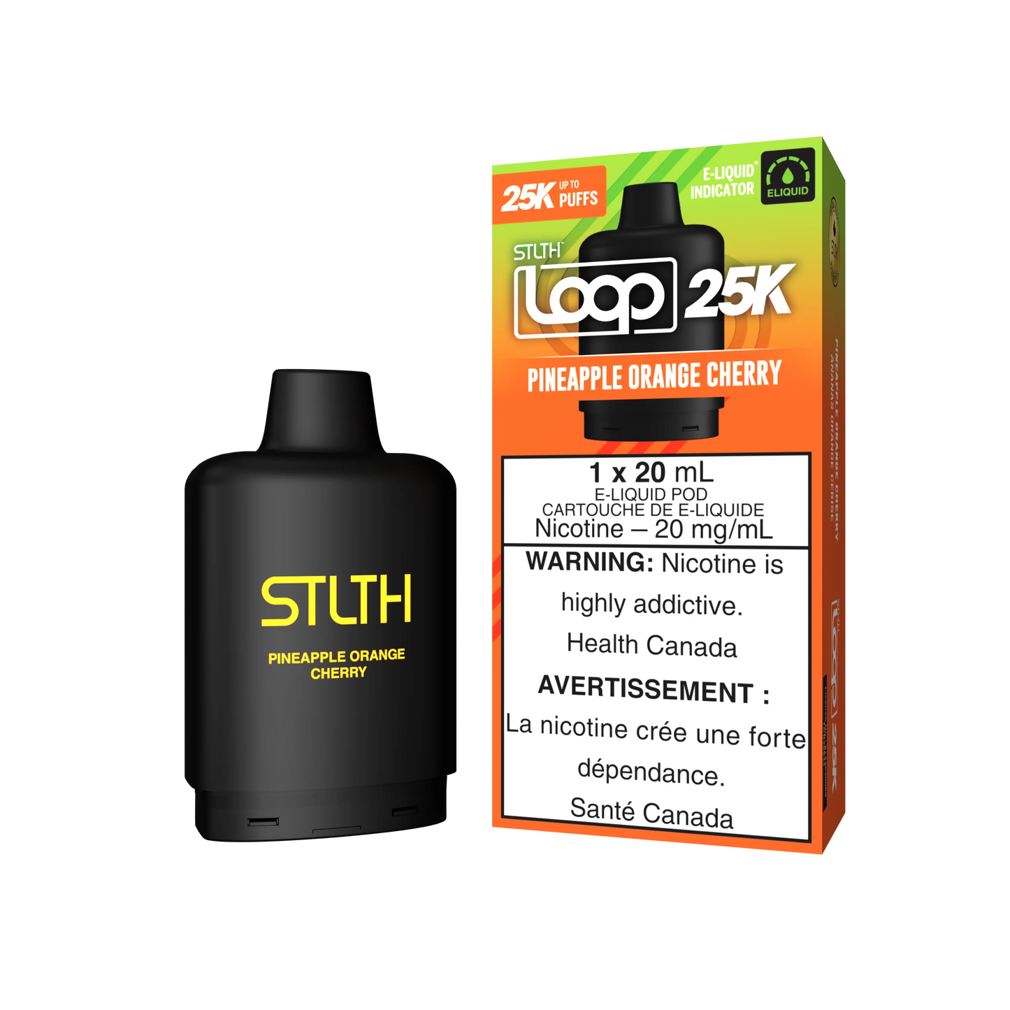 Stlth Loop Pod 25K Pineapple Orange Cherry 20mg - 20ml (Provincial)