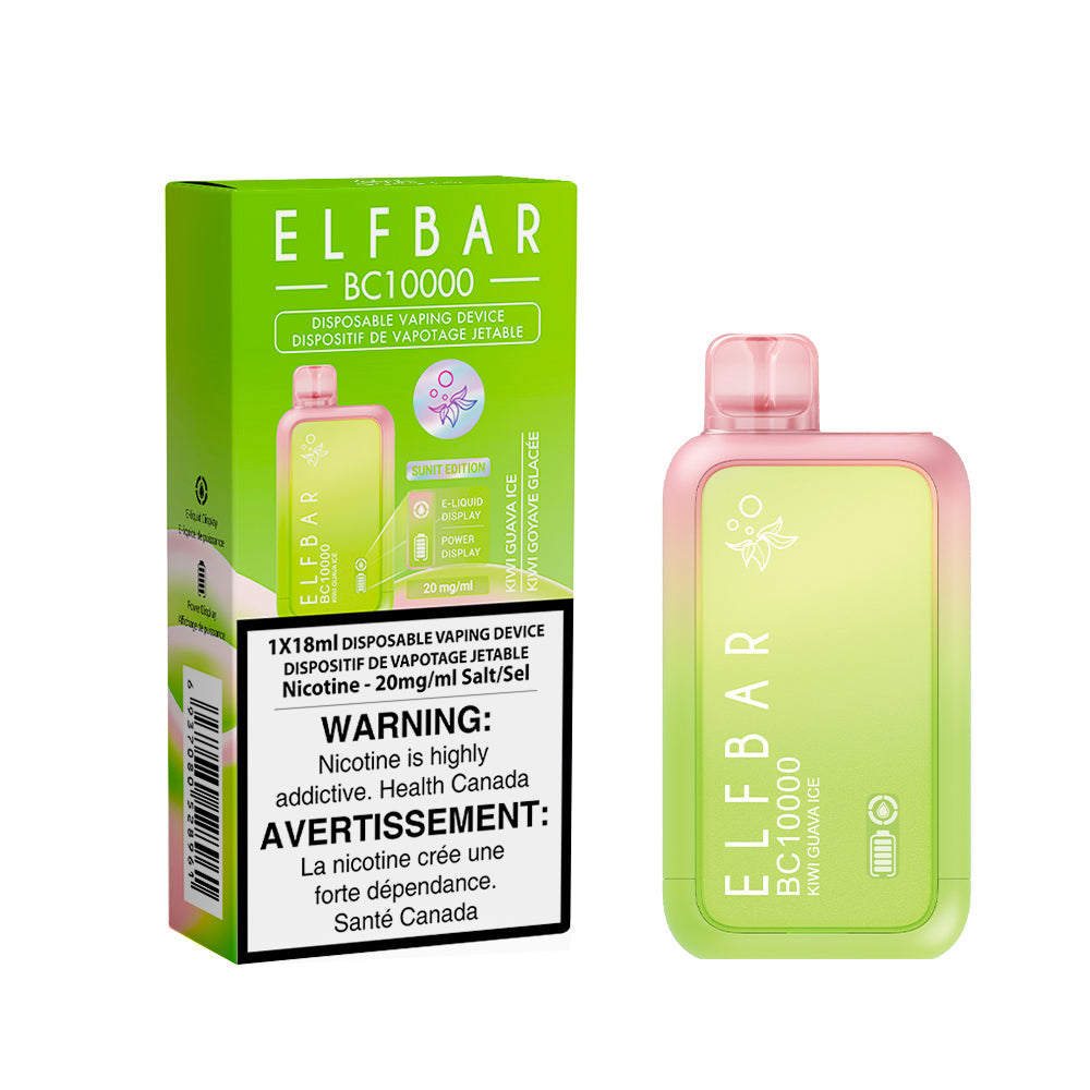Elf Bar BC10K Kiwi Guava Ice 20mg/mL disposable (Provincial)