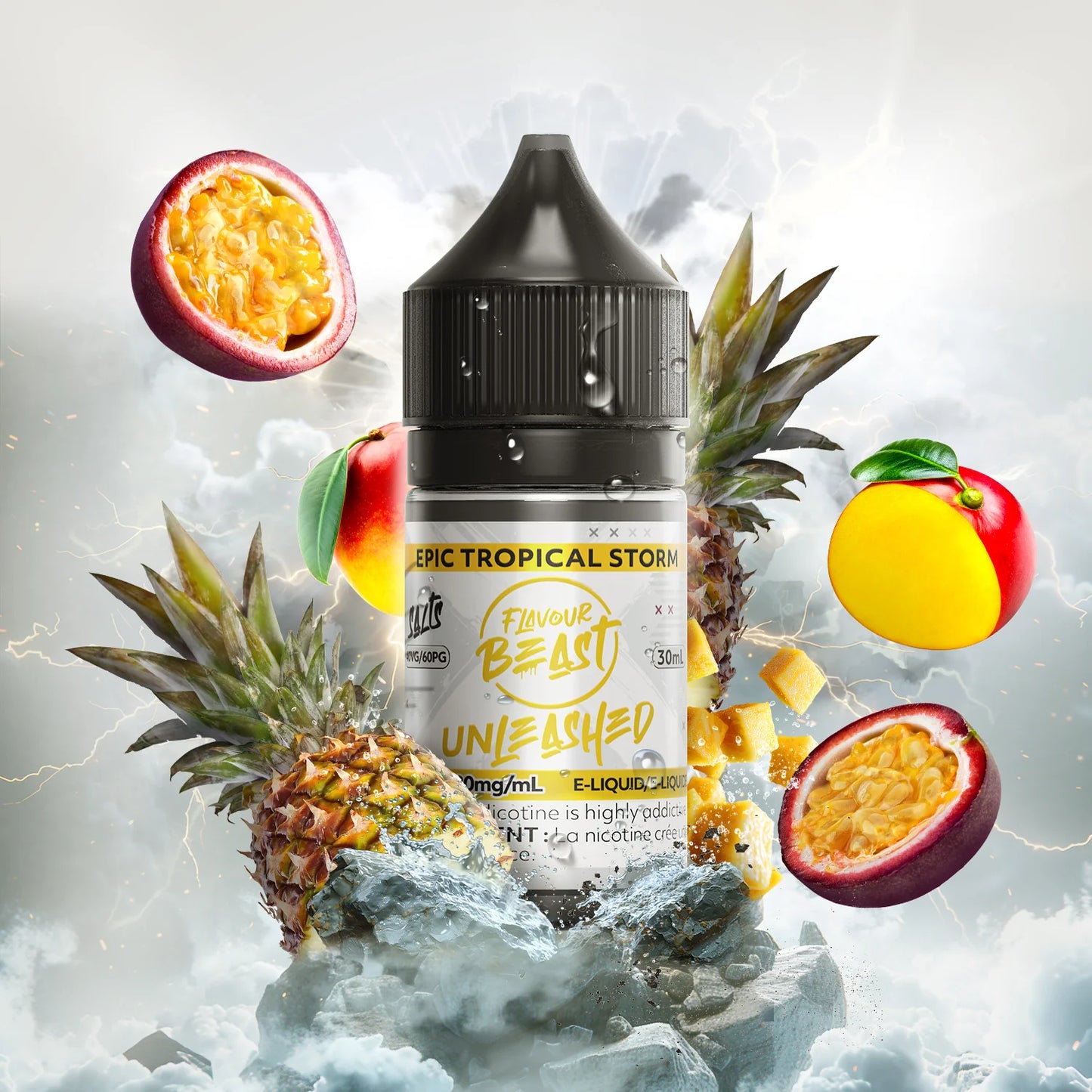 Flavour Beast E-liquid Unleashed Epic Tropical Storm 20mg/30ml (Provincial)