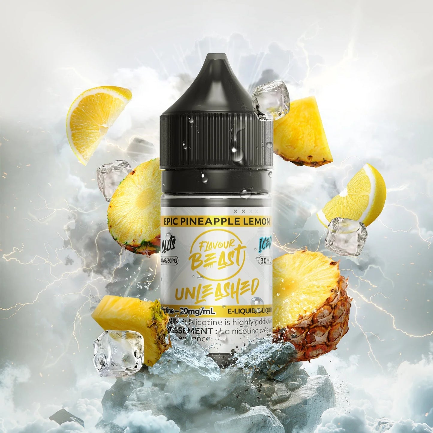 Flavour Beast E-liquid Unleashed Epic Pineapple Lemon Iced 20mg/30ml (Provincial)