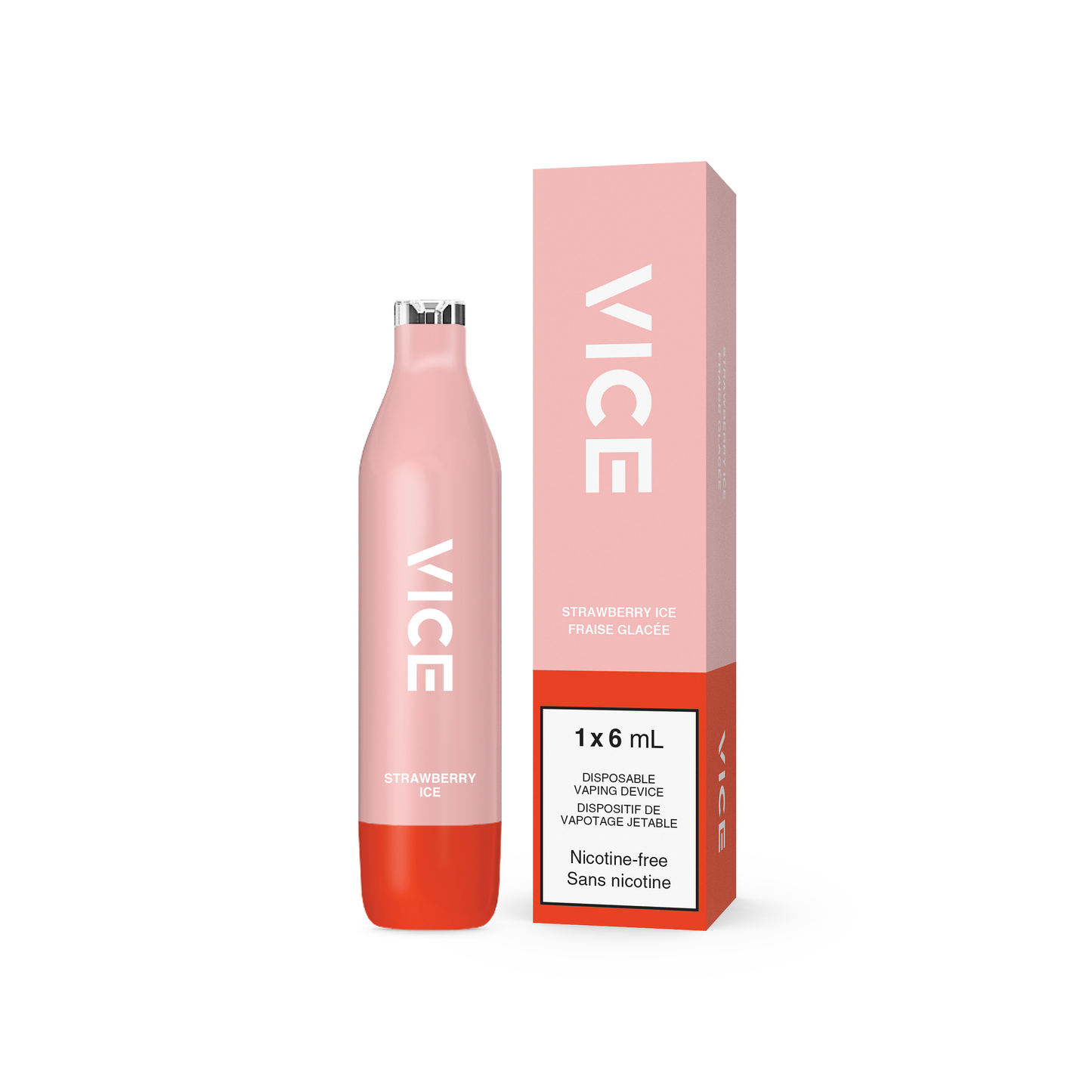 Vice 2500 Strawberry Ice 0mg/mL disposable (Provincial)