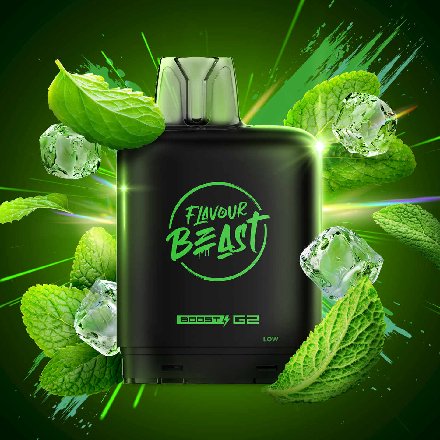 Flavour Beast LevelX Boost Pod G2 25K Super Spearmint Iced 20mg/mL (Provincial)