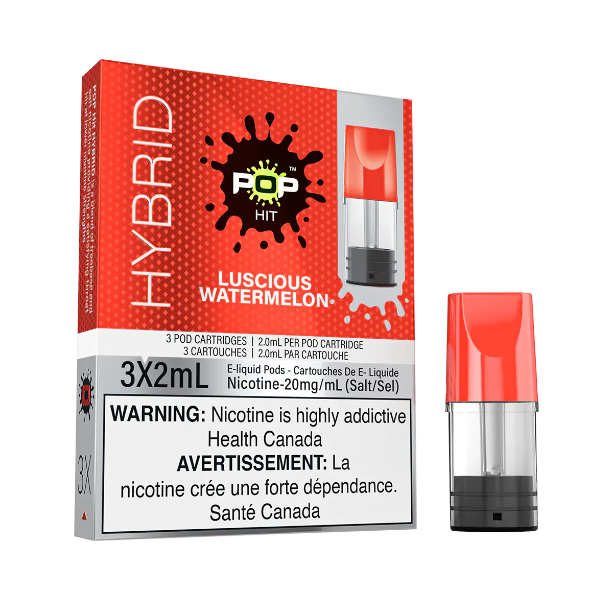 Pop Hit Luscious Watermelon Pods 20mg (Provincial)