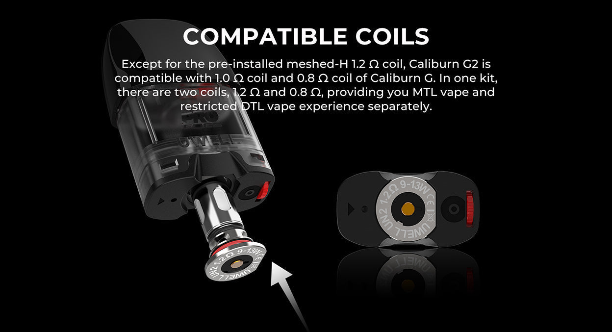 Caliburn G2 Replacement Pods 1.2Ω 2 Pack
