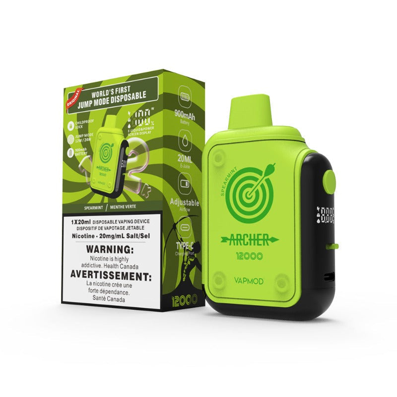 Archer 12000 Spearmint 20mg disposable (Provincial)