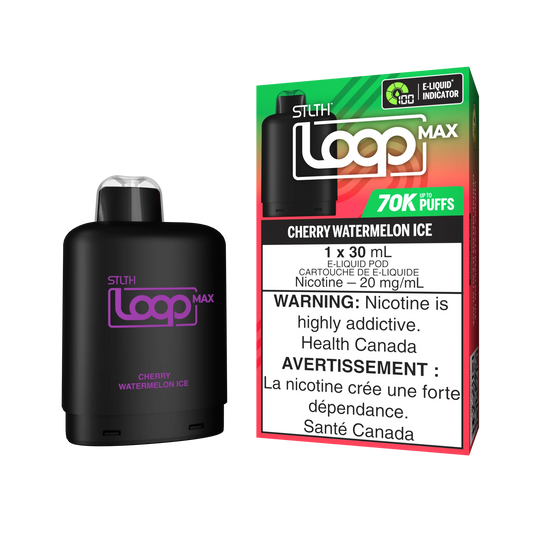 Stlth Loop Pod 70K Cherry Watermelon Ice 20mg - 30ml (Provincial)