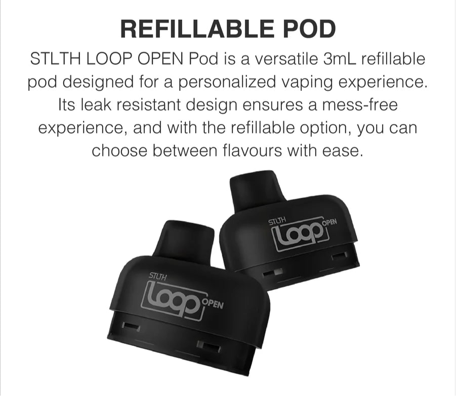 Stlth Loop Open Refillable Pod (2pk)