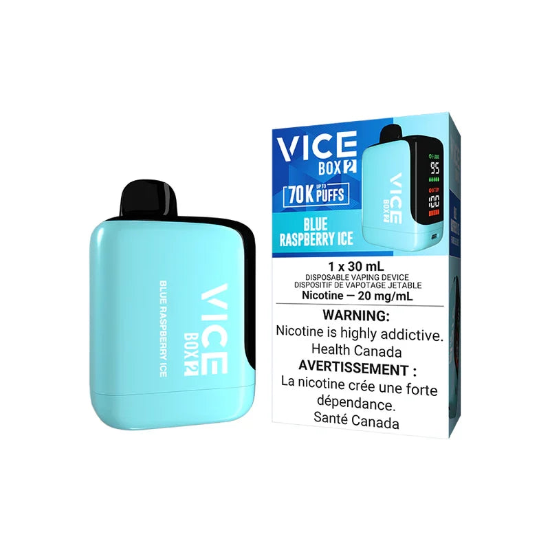 Vice Box 2 Blue Raspberry Ice 70k puff 20mg/mL disposable (Provincial )