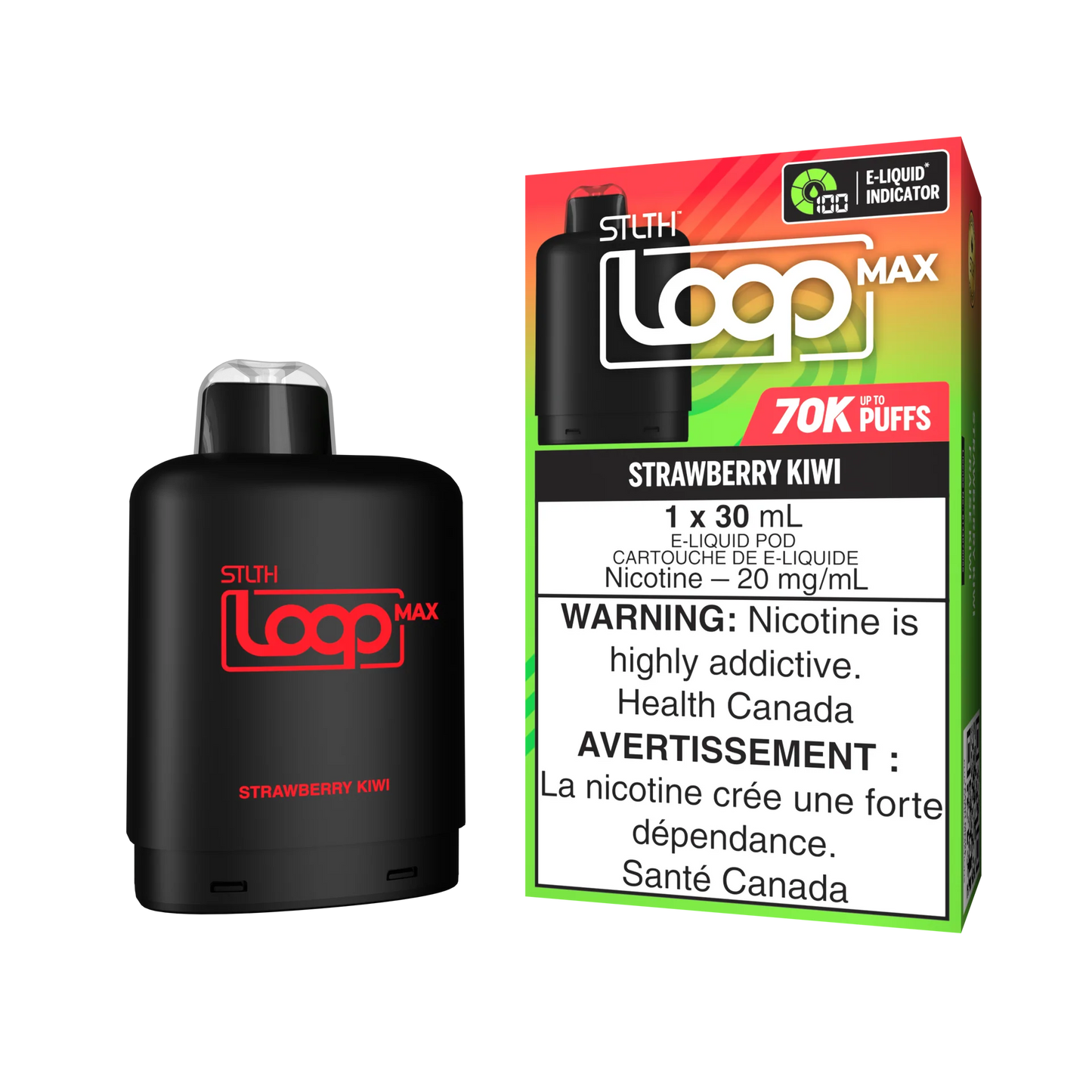 Stlth Loop Pod 70K Strawberry Kiwi 20mg - 30ml (Provincial)