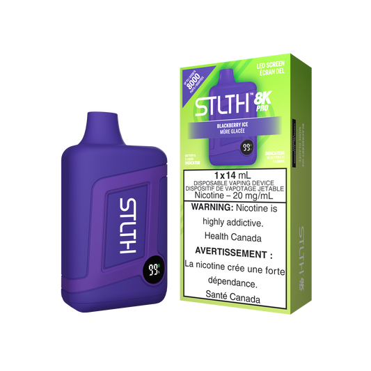 Stlth 8kPro Blackberry Ice 20mg disposable (Provincial)
