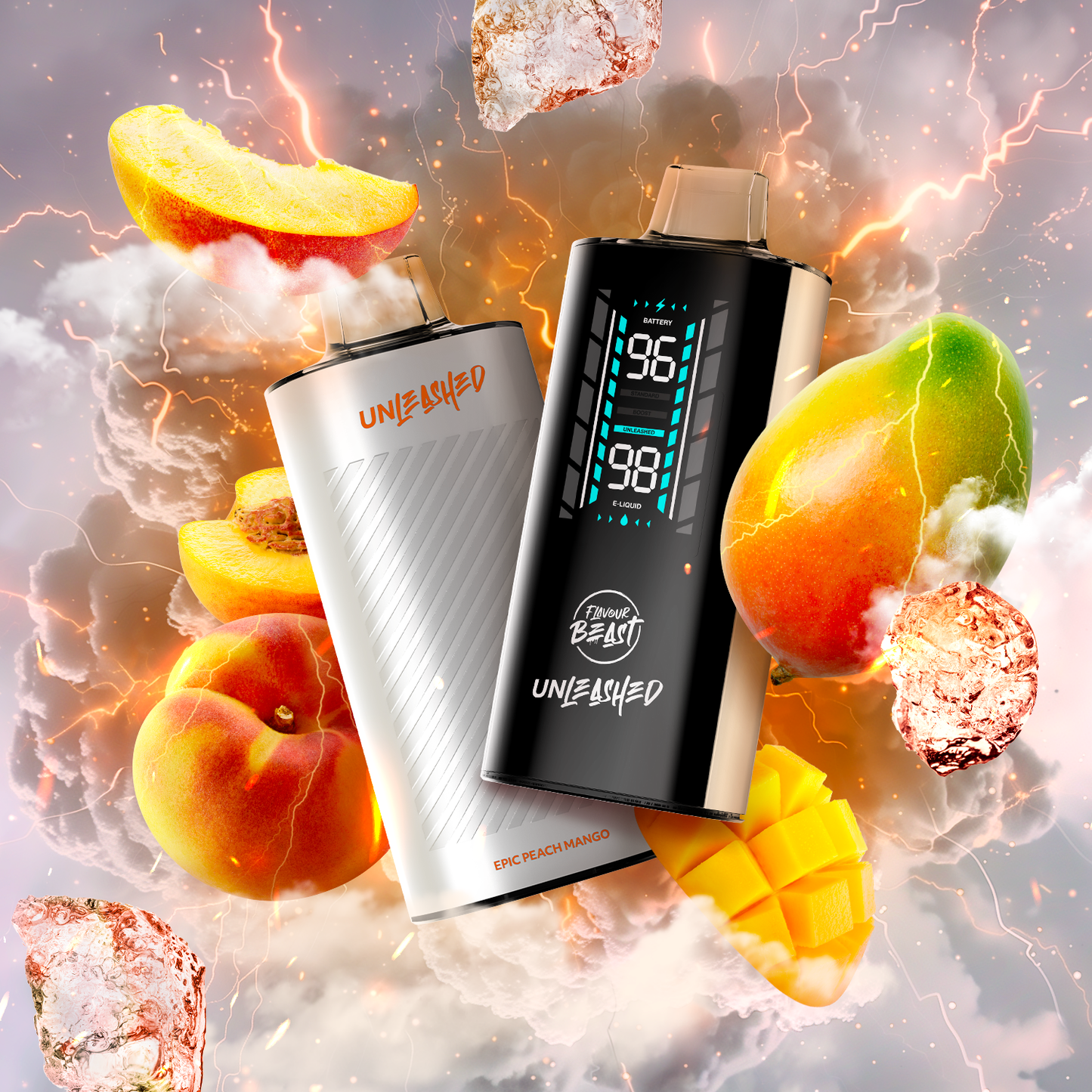 Flavour Beast Unleashed 20K Epic Peach Mango Iced 20mg disposable (Provincial)