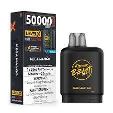 Flavour Beast Level X G2 Ultra Mega Mango Iced 50k Puffs Pod (Provincial)