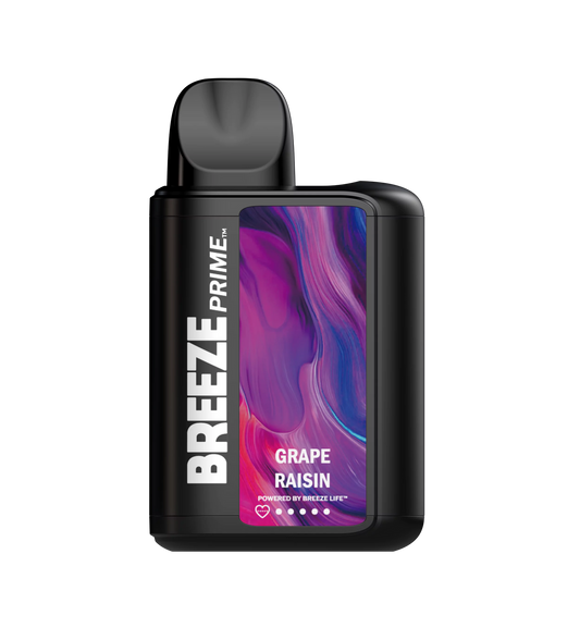 Breeze Prime Synthetic 50  Grape 6000 puff 20mg/mL disposable (Provincial)