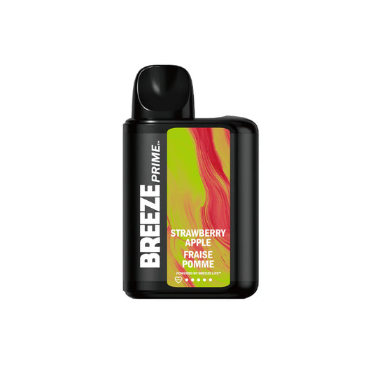 Breeze Prime Synthetic 50 Strawberry Apple 6000 puff 20mg/mL disposable (Provincial)