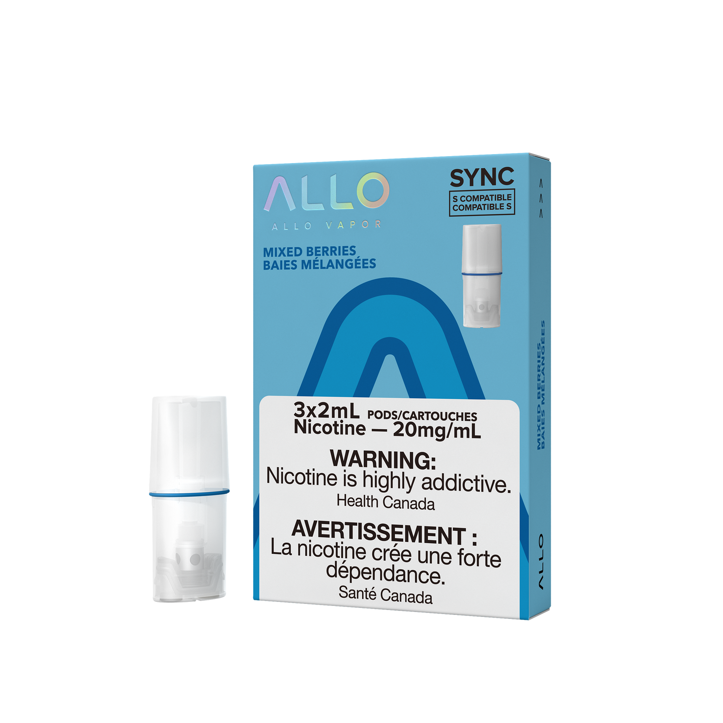 Allo Sync Mixed Berries 20mg Pods (Provincial)
