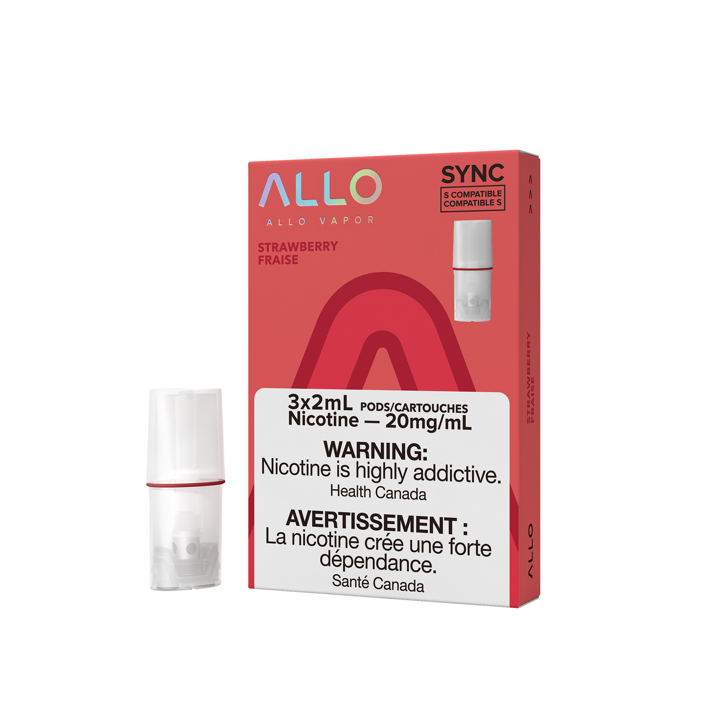 Allo Sync Strawberry 20mg Pods (Provincial)