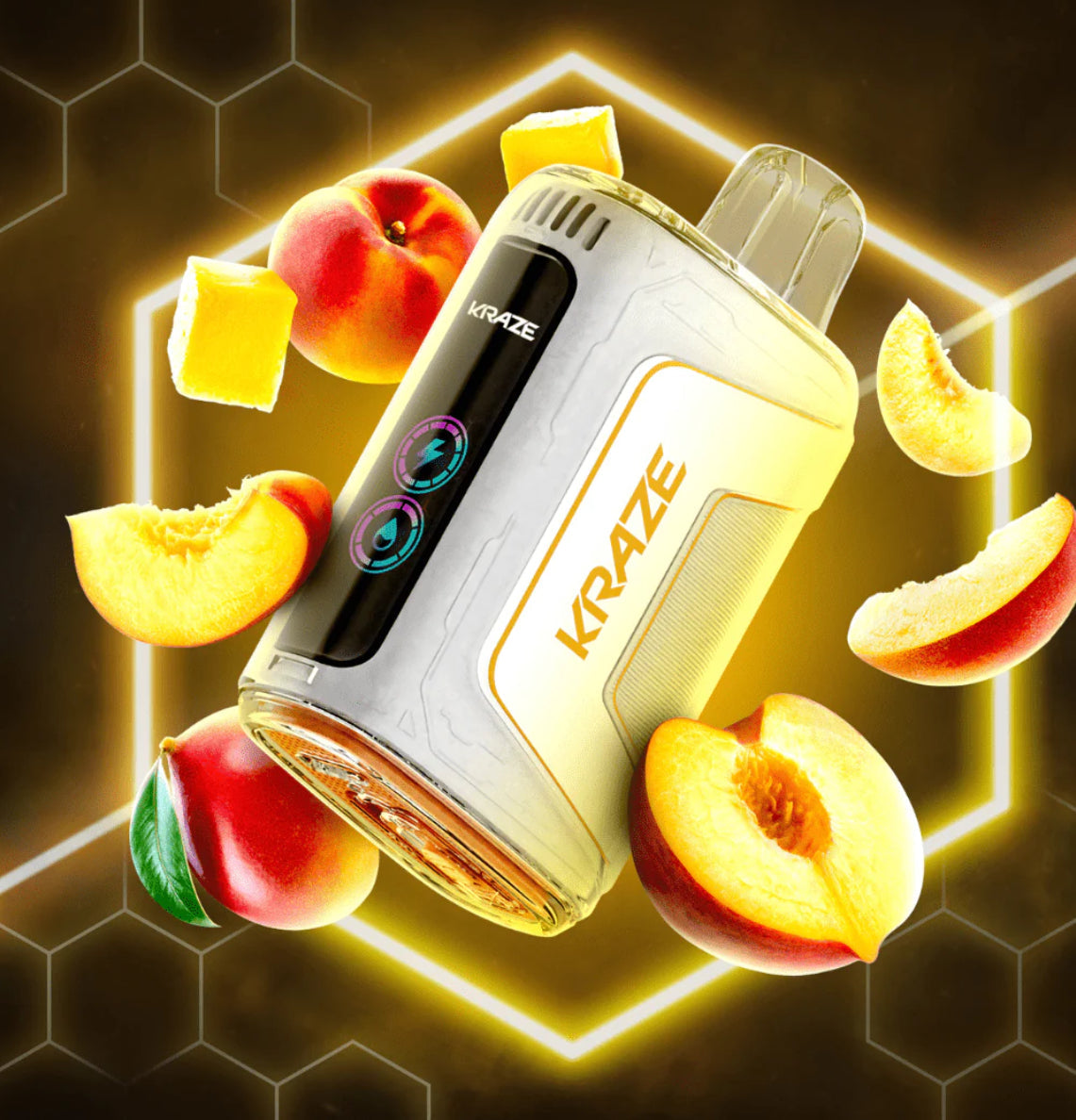 Kraze HD 7K Peach Mango 20mg/mL disposable (Provincial)