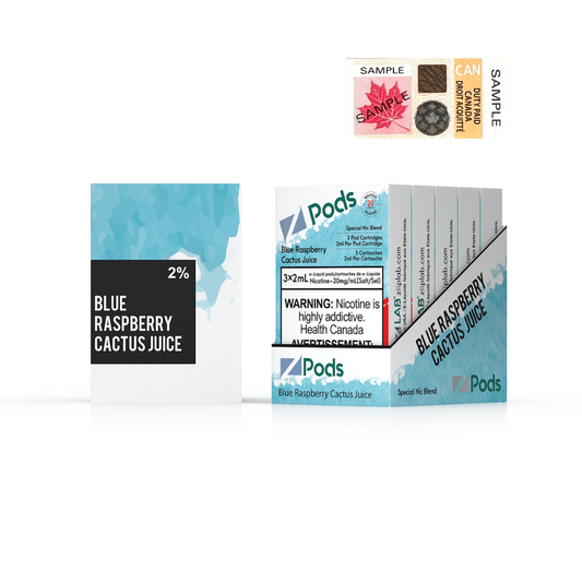 Zpods Blue Raspberry Cactus Juice 20mg (Provincial)