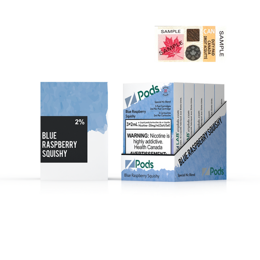 Zpods Blue Raspberry Squishy 20 mg (Provincial)