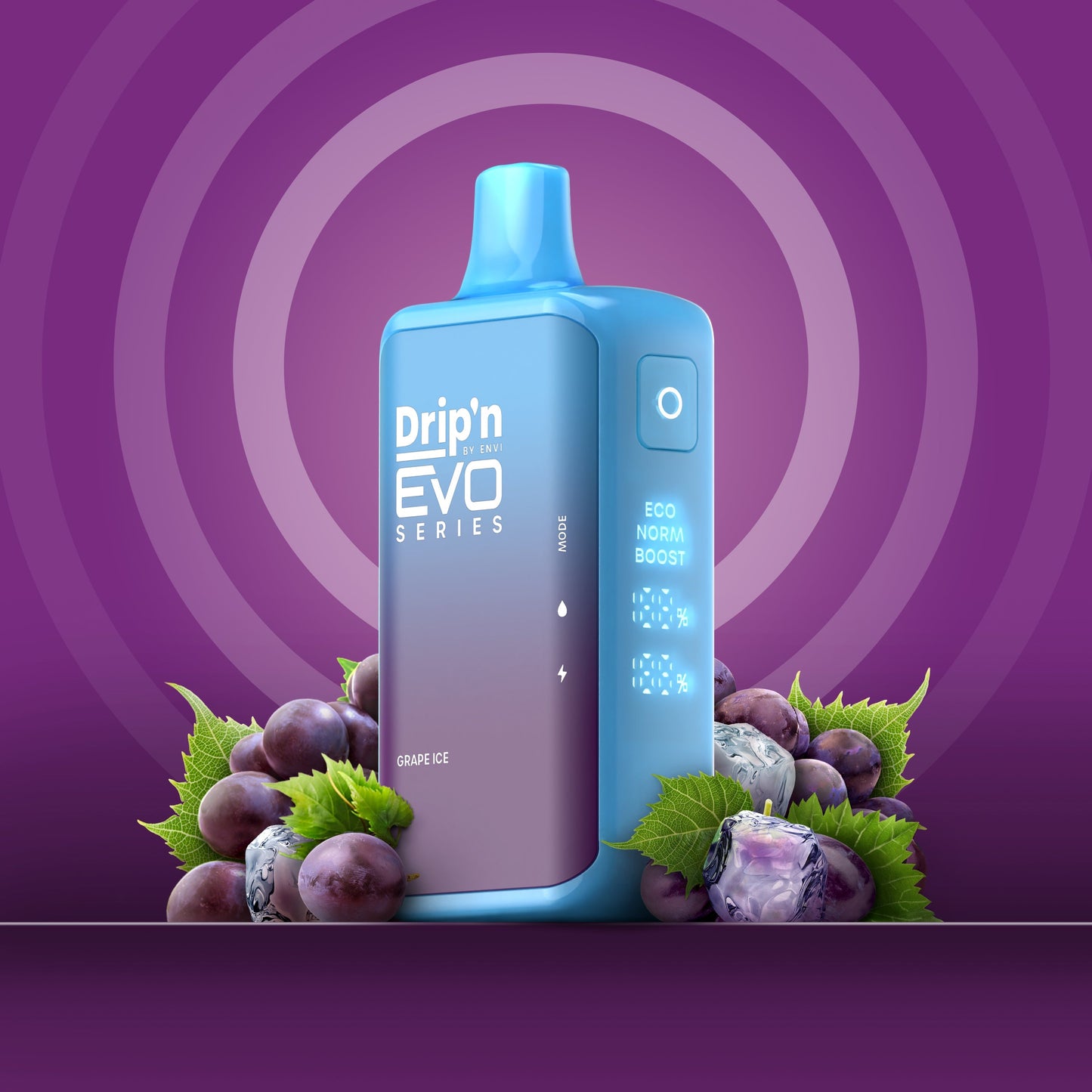 Drip’n 28K Puff Grape Ice 20mg Disposable (Provincial)
