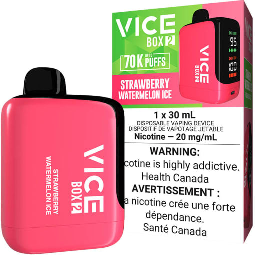 Vice Box 2 Strawberry Watermelon Ice 70k puff 20mg/mL disposable (Provincial)