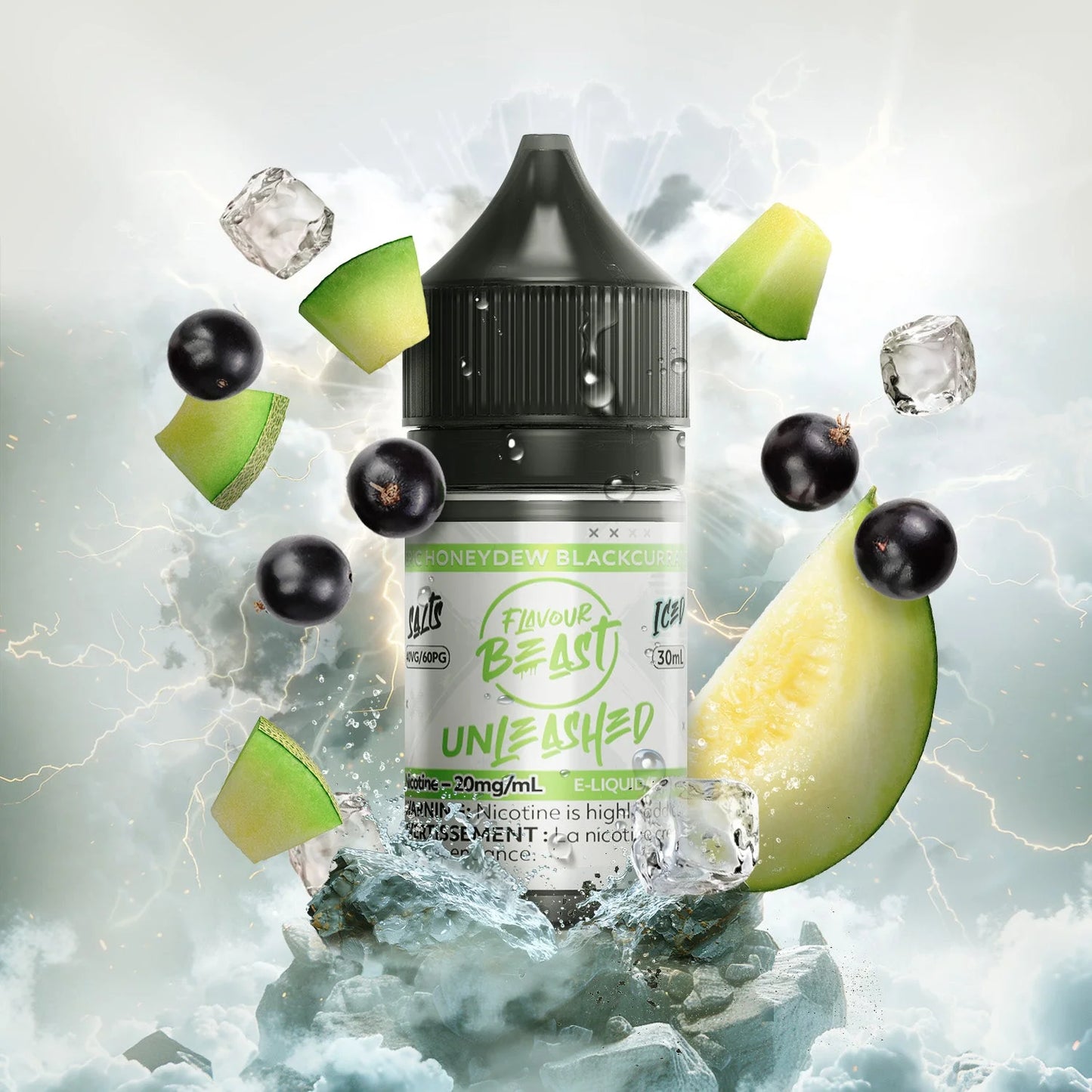 Flavour Beast E-liquid Unleashed Epic Honeydew Blackcurrant Iced  20mg/30ml (Provincial)