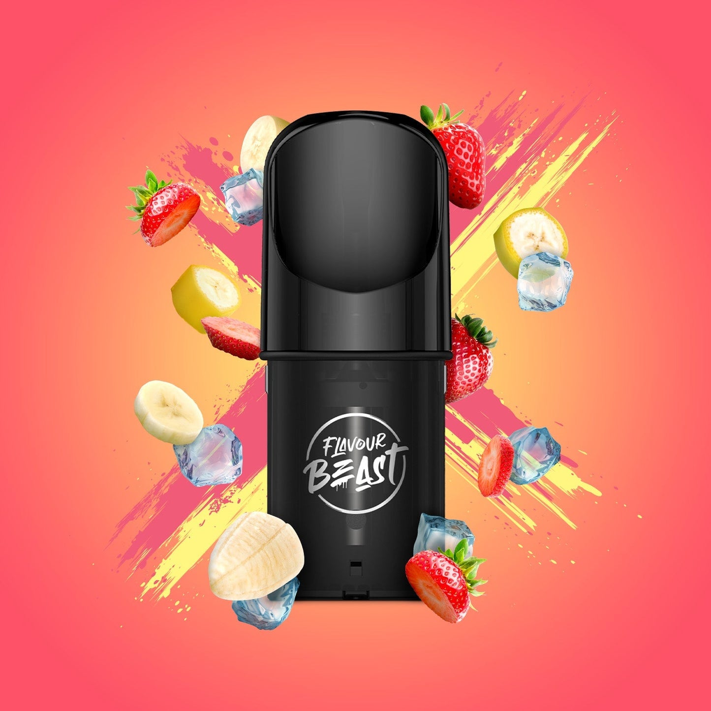 Flavour Beast STR8 Up Strawberry Banana Pod 20mg (Provincial)