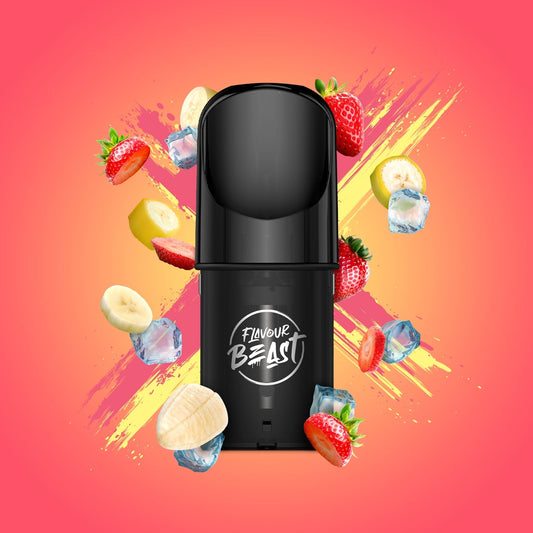 Flavour Beast STR8 Up Strawberry Banana Pod 20mg (Provincial)