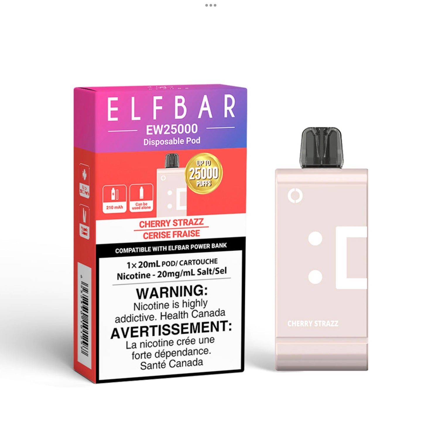 Elf Bar EW25K Pod Cherry Strazz 20mg (Provincial)