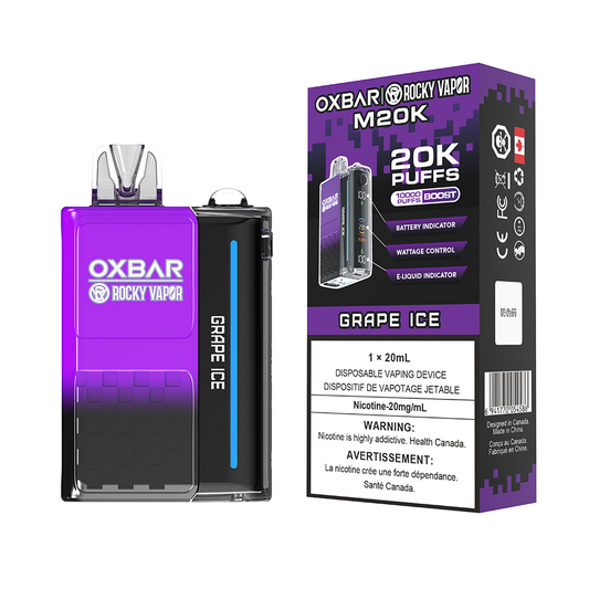 Oxbar M20K Grape Ice 20mg/ml Disposable (provincial)