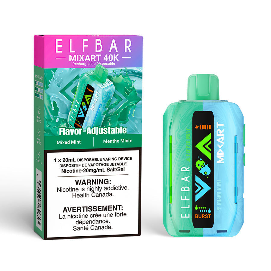 Elf bar 40k Mixart Mixed Mint 20mg/ml disposable (Provincial)